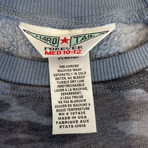 HARD TAIL Blue Camo Sweatshirt (medium 10/12) - Picture 2 of 2